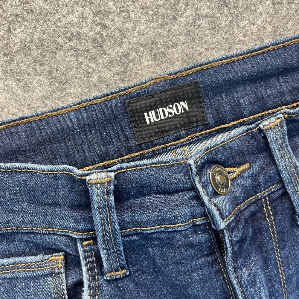 Hudson‎ Jeans Womens Size 24 Blair Super Skinny Dark Blue Stretch Mid Rise
